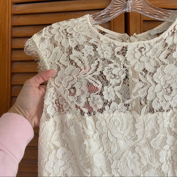 Alexis Leni White Lace Panel Midi Dress - Picture 6 of 12